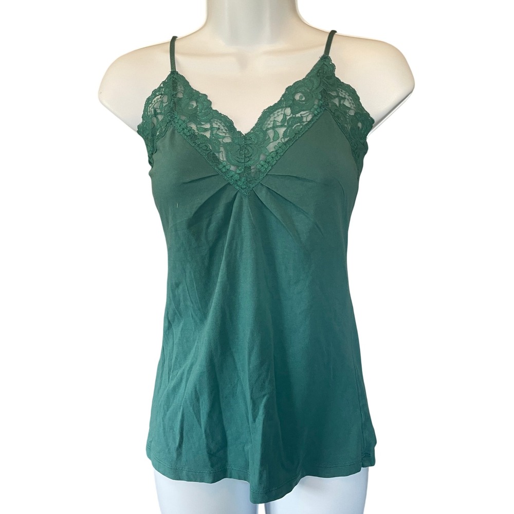 Old Navy Womens‎ Y2K Fairy Coquette Lace Trim Cami Top Size XS Cottage Preppy